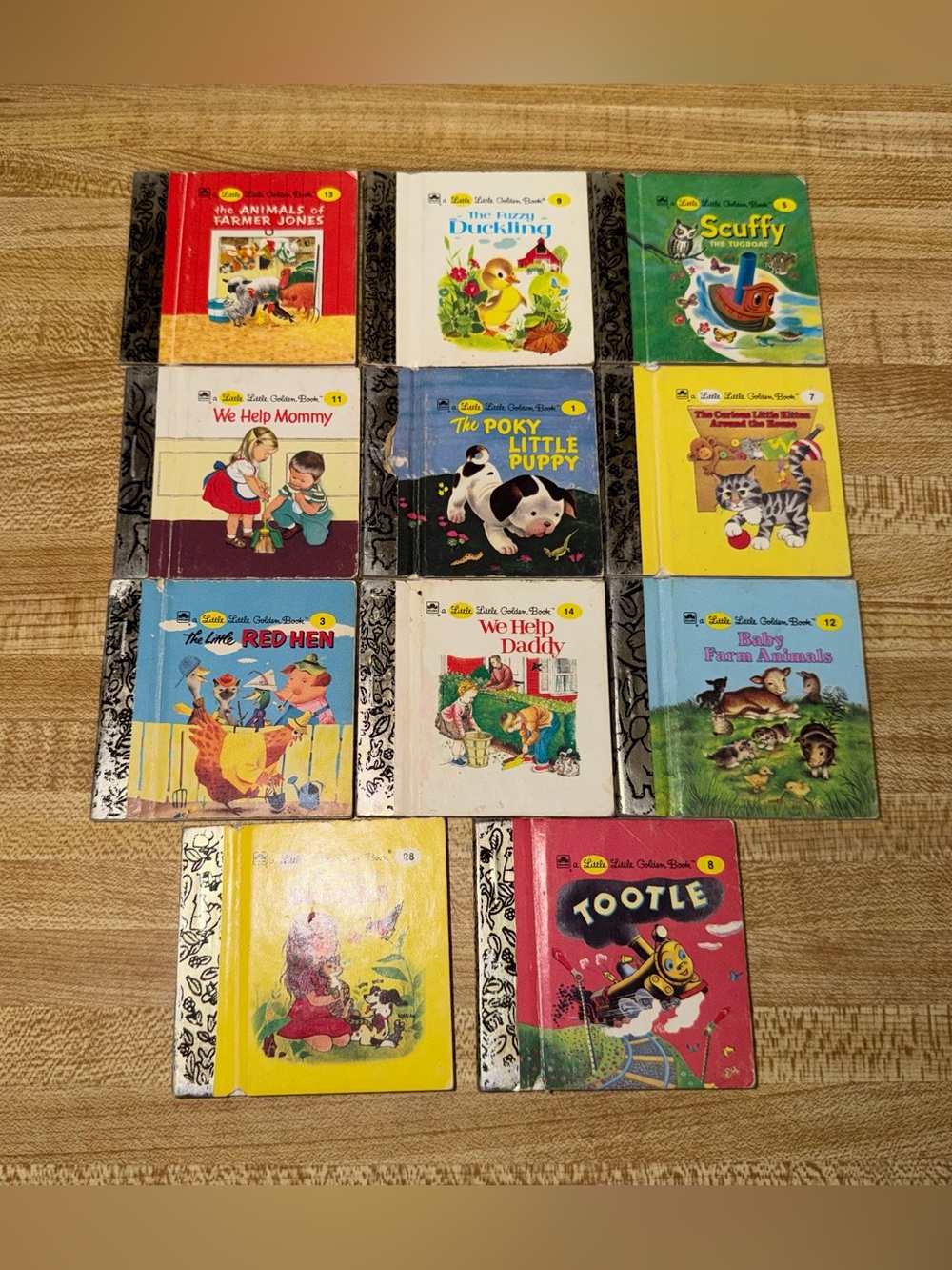 Vintage classic little golden book Classic Collection (Set of 11) red hen tootle